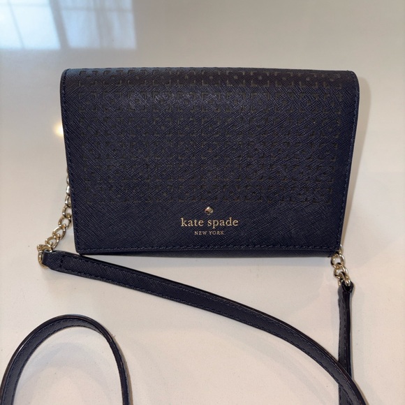 kate spade Handbags - KATE SPADE Navy Cedar Street Cami Perforated crossbody/clutch purse.